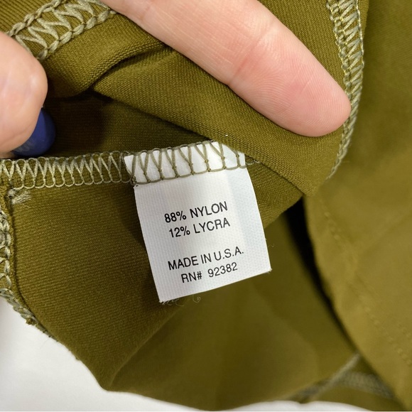 PrAna Nylon V neck green long sleeve athletic top. - Picture 7 of 10